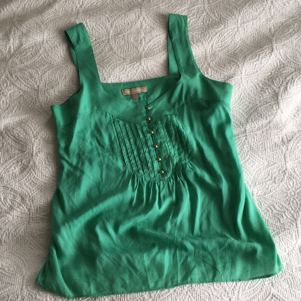 Seafoam Silk Summer Tank Blouse